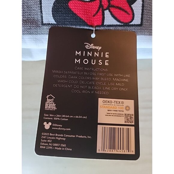 Disney Minnie Mouse 2 Pack Kitchen Towel 16 x 26" 100% Cotton NEW - Picture 4 of 7